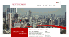 Desktop Screenshot of gandhi-consulting.com