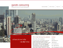 Tablet Screenshot of gandhi-consulting.com